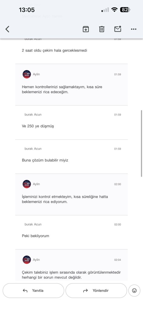 Dahibet canli destek mesajlari ekran goruntusu 1